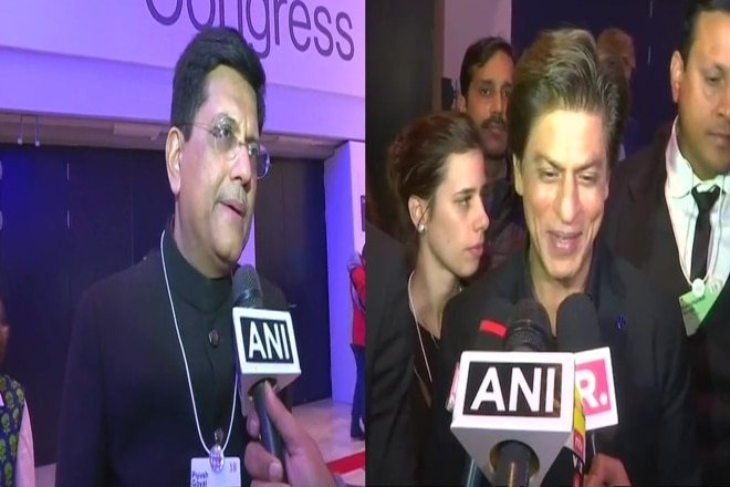 Modi in Davos, SRK, Shah Rukh Khan, Piyush Goyal, WEF, world economic forum, Karan Johar, Amitabh Kant, WEF 2018, Narendra Modi
