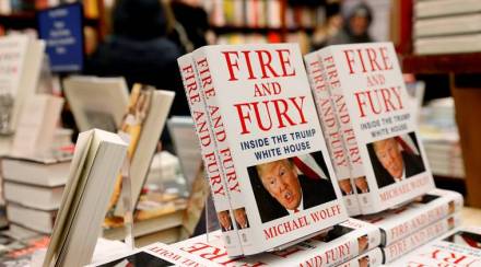 Copies of the book "Fire and Fury: Inside the Trump White House" by author Michael Wolff are seen at the Book Culture book store in New York, U.S. January 5, 2018. REUTERS/Shannon Stapleton NO RESALES. NO ARCHIVES