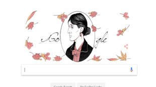 virginia woolf, google doodle, virginia woolf birthday, virginia woolf 136 birthday
