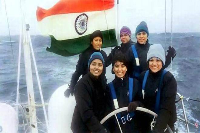 all women sailing team, Indian Navy, Indian Navy docks, UK island, INSV, INSV Tarini, goa, Nirmala Sitharaman, Navika Sagar Parikrama, Cape Town, South Africa all women sailing team, Indian Navy, Indian Navy docks, UK island, INSV, INSV Tarini, goa, Nirmala Sitharaman, Navika Sagar Parikrama, Cape Town, South Africa