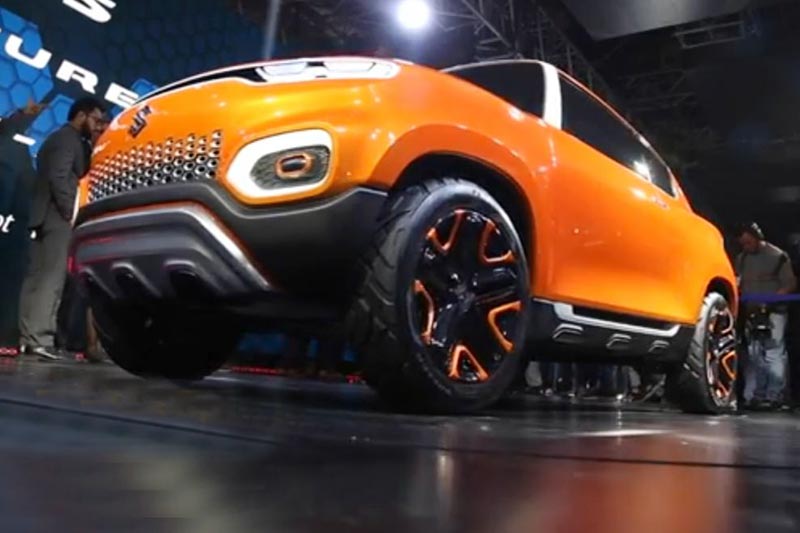 The Future S Concept is Maruti’s first attempt at a A-Segment SUV, once launched it will take on the likes of the Renault Kwid and the Mahindra KUV 100. However, thanks to the Future S’ dramatic dimensions and striking wrap-around A-pillar, it is likely that this will take the fancy of the young crowd this segment targets