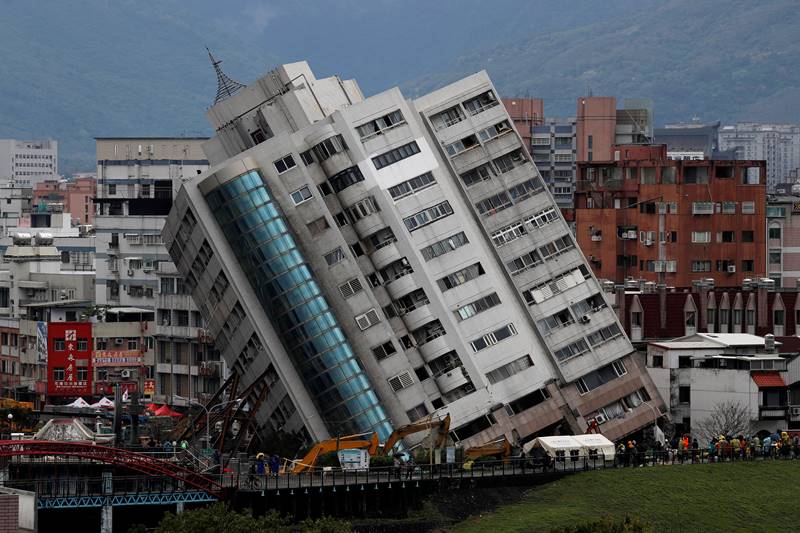 taiwan earthquake, earthquake in taiwan, taiwan, Hualien earthquake, earthquake, quake, Hualien leaning apartment, slanted building, news, world news, earthquake photos, taiwan photos