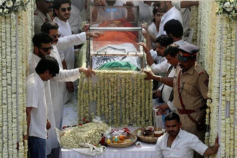IN PICS | Sridevi funeral: Huge number of fans, Bollywood bigwigs pay last respects to legendary Bollywood actress