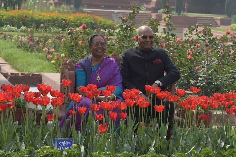 Mughal Gardens, Rashtrapati Bhavan, Mughal Gardens of Rashtrapati Bhavan, Mughal Gardens open, when is Mughal Gardens opening, Mughal Gardens photos, flowers, flower show, tulip, roses, Mughal Gardens open for public, Mughal Gardens timings, Udyanotsav