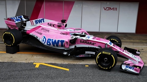 Vijay Mallya's Force India VJM11 for 2018 Formula 1 season