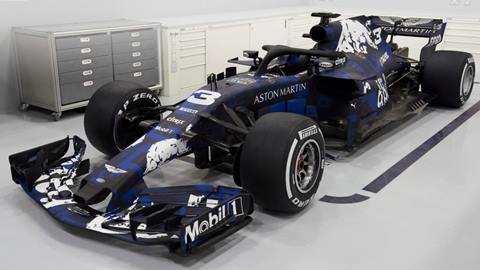 Red Bull launch new Formula 1 car with temporary livery
