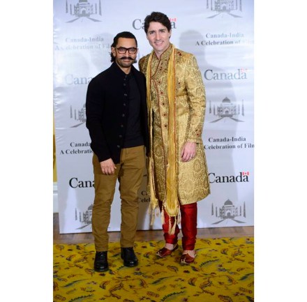 Candian PM Justin Trudeau along with his wife Sophie and children Xavier, Hadrien & Ella-Grace at Sabarmati Ashram in Ahmedabad. Candian PM Justin Trudeau along with his wife Sophie and children Xavier, Hadrien & Ella-Grace at Sabarmati Ashram in Ahmedabad.