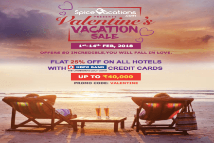 Spice Jet launches Valentines Day sale. Spice Jet launches Valentines Day sale.