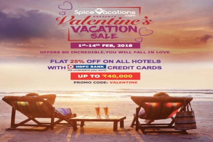 Spice Jet launches Valentines Day sale.