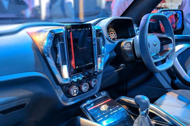 The concept also features a large infotainment system and supports Apple Car Play and Android Auto along with range of new tech features.