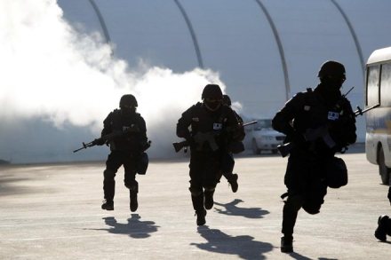 olympic guards, virus outbreak, olympic, winter olympics, winter olympics 2018, pyeongchang winter olympics, winter olympics security gyards, norovirus infection