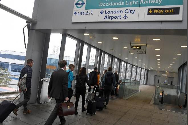 London City Airport, WWII bomb, London's most central airport, Docklands Light Railway, London's fifth-biggest airport