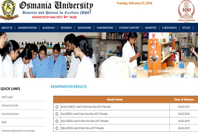 osmania university results 2018, osmania.ac.in, osmania degree results, osmania university, osmania university results, osmania university BCom result, osmania university BA result, osmania university Bsc result, osmania university BBA result osmania university results 2018, osmania.ac.in, osmania degree results, osmania university, osmania university results, osmania university BCom result, osmania university BA result, osmania university Bsc result, osmania university BBA result