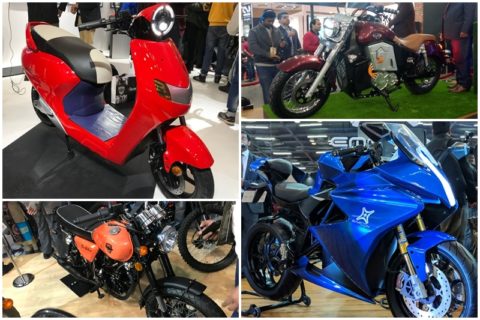 Auto Expo 2018 Day 2 has witnessed some exciting two-wheeler launch and showcases. Many of them were electric two-wheelers as well, while others were from the conventional background. UM Motorcycles showcased four new motorcycles at Auto Expo 2018 out of which one is an electric cruiser. Twenty Motors also launched its feature loaded electric scooter at such a price point that was the talk of the day for many. Cleveland Cyclewerks registered its entry to the Indian two-wheeler market today and displayed three motorcycles. In the next slides, we take you to the quick tour of the new bikes and scooters that were unveiled or launched today at the motor show.