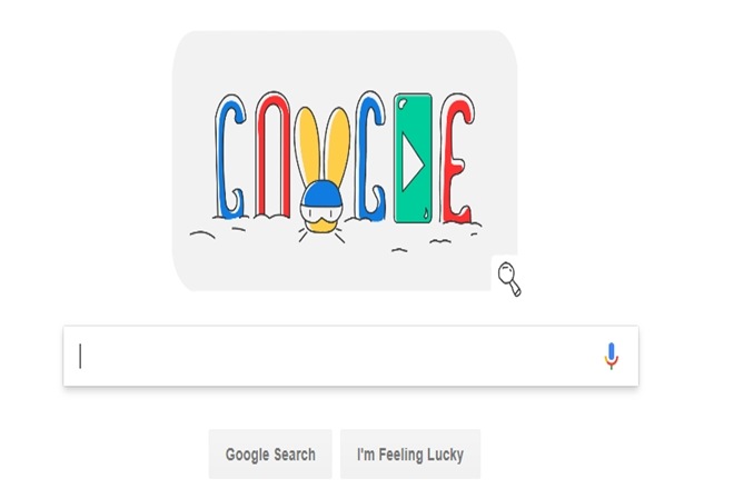Google doodle, winter olympics, day 10 google doodle, winter olympics doodle, hare and tortoise google doodle, peyongchang