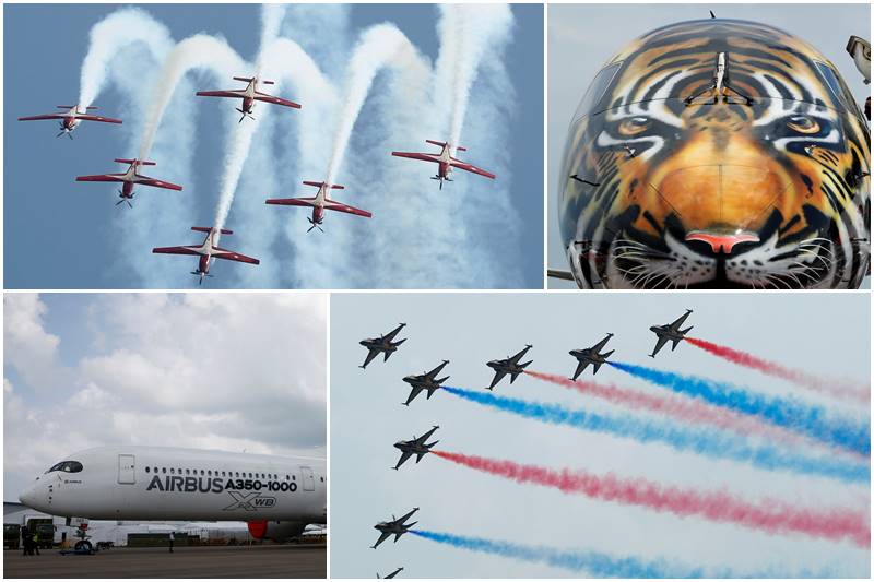 This year in Asia’s biggest airshow - Singapore Airshow - biggest planemakers from Airbus to Boeing will showcase their latest and greatest aircraft. At this year’s Singapore Airshow, luxury business jets will be on greatest display, along with an array of military fighter jets and helicopters. According to estimates by the International Air Transport Association (IATA) Asia Pacific is likely to have 3.5 billion passengers by 2036, adding more than double the forecast for North America and Europe combined. To meet that demand, Boeing estimates carriers will need 16,050 new aircraft valued at $2.5 trillion by 2036. Let us take a look at some of the spectacular photos from Singapore Airshow: