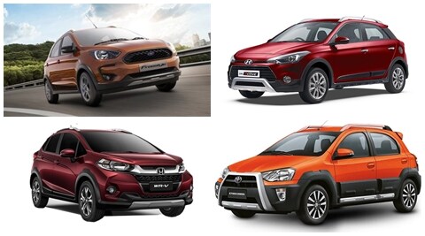 Ford Freestyle vs Hyundai i20 Active vs Honda WR-V vs Toyota Etios Cross spec comparison
