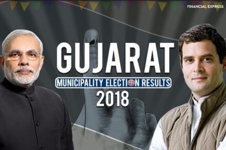 gujarat municipal gram panchayat election result 2018