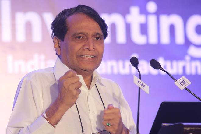 suresh prabhu, suresh prabhu on exports growth, exports contribution in gdp, gdp exports