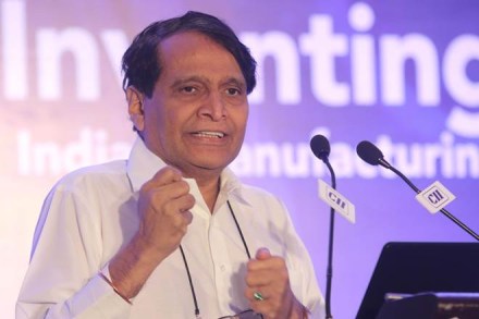 suresh prabhu, suresh prabhu on exports growth, exports contribution in gdp, gdp exports