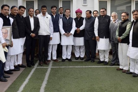 Rahul Gandhi, Karan Singh Yadav, Raghu Sharma, Vivek Dhakar