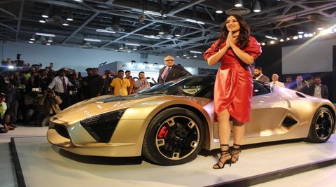 Auto Expo 2018: Surprise visitor at this years' Auto Expo 2018 is Sonakshi Sinha who unveiled DC Design's new TCA Sportscar. The production of this new sports car from DC Design is restricted to 299 units and the production of this new car will begin in October 2018.