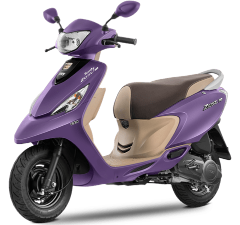 TVS Scooty Zest 110 launched in new Matte Purple colour option