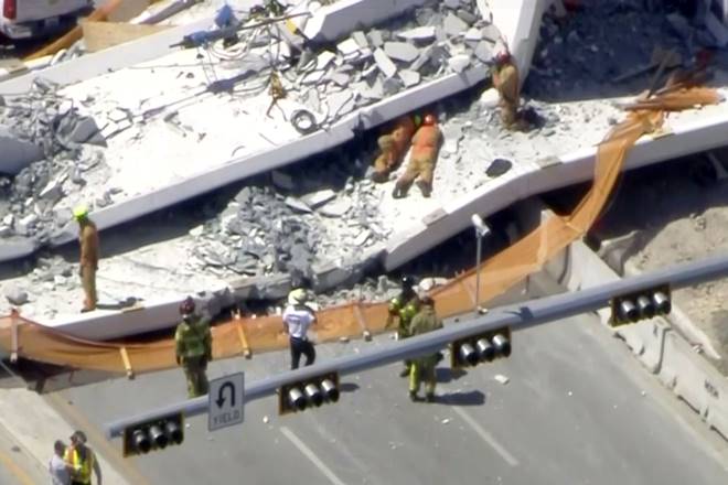 Florida bridge collapse, what led to Florida bridge collapse, reason of Florida bridge collapse, Florida bridge collapse death toll, Florida bridge collapse death count, Florida bridge, why Florida bridge collapsed, Florida bridge collapse news
