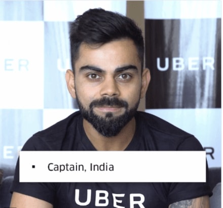 uber, virat kohli, uber india, uber endorsement, virat kohli uber