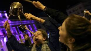Spanish women, protests against gender inequality, International Women's Day, International Women's Day protest, Concha Noverges, world, protest in spain