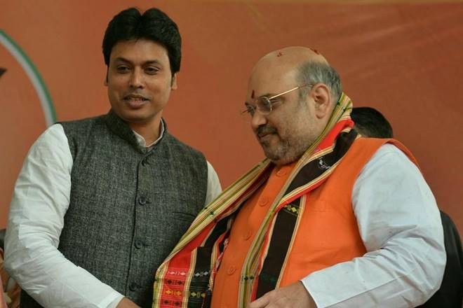 In Tripura, BJP experiences first sign of fissures with ally IPTF, biplab deb may not be cm