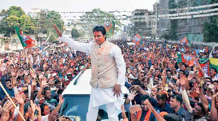 BJP CM candidate in tripura, tripura bjp cm, biplab kumar deb, biplab deb profile, profile of biplab deb, biplab deb profile, biplab deb chief minister, chief minister of tripura, tripura elections results