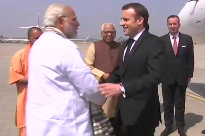 modi macron in varanasi live