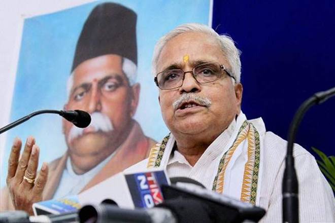Suresh Bhaiyyaji Joshi, RSS, RSS general secretary, Rashtriya Swayamsevak Sangh, RSS general secretary elections, Mohan Bhagwat, BJP RSS ties Suresh Bhaiyyaji Joshi, RSS, RSS general secretary, Rashtriya Swayamsevak Sangh, RSS general secretary elections, Mohan Bhagwat, BJP RSS ties