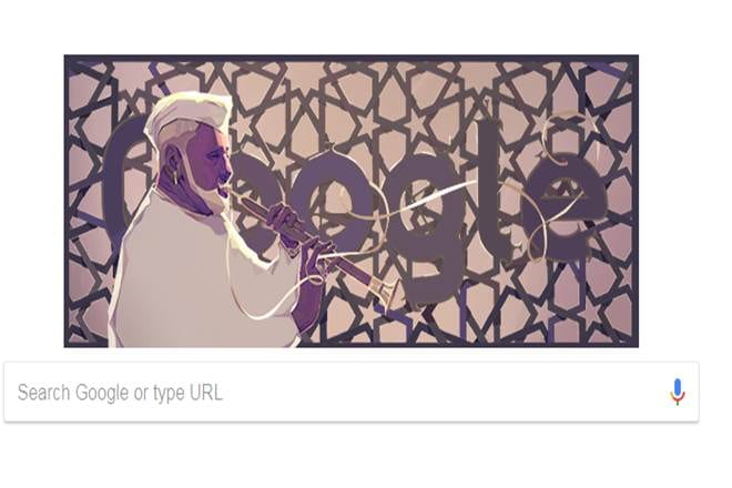 Ustab Bismillah Khan, google doodle, shehnai maestro Ustab Bismillah Khan, shehnai instrument