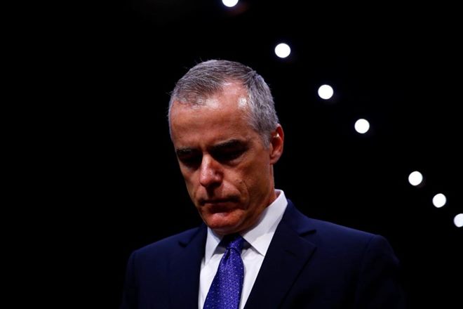 FBI, Andrew McCabe, Andrew McCabe fired,  Donald Trump, US president