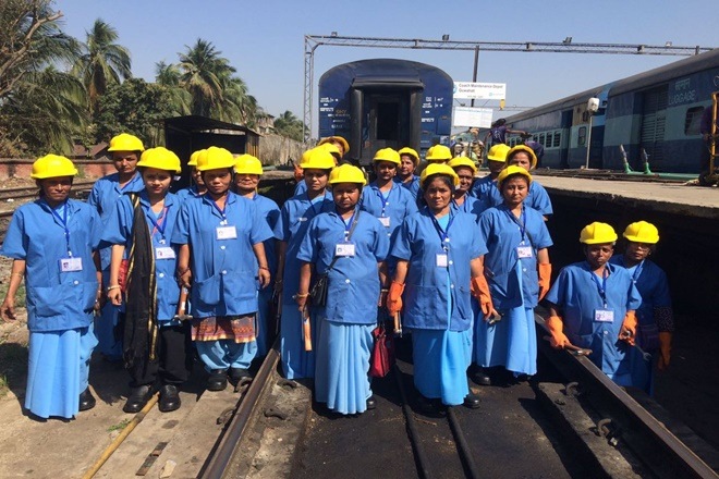Indian Railways decided to honour some of the exceptional staffers who have the exemplary dedication to their job. (Representational Image: All-women maintenance gang in Guwahati Coaching Depot.) Indian Railways decided to honour some of the exceptional staffers who have the exemplary dedication to their job. (Representational Image: All-women maintenance gang in Guwahati Coaching Depot.)