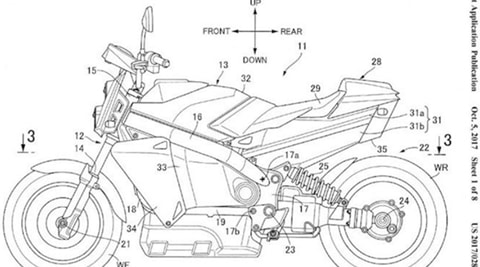 Honda’s hydrogen fuel cell powered bike inches towards reality: Latest patent image shows a new design