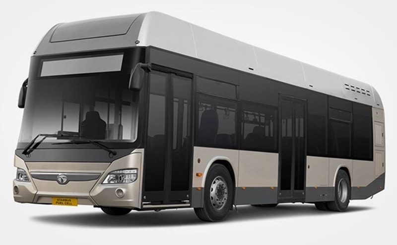 Traditional combustion engines in standard buses are less than 20% efficient in converting chemical energy to power whereas Starbus Fuel Cell offers 40-60% efficiency, i.e. three times more. Starbus Fuel Cell ensures 50% reduction in fuel consumption.