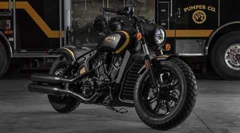 Indian Scout Bobber Jack Daniel’s limited edition: 24-carat gold accents and fire brigade inspired