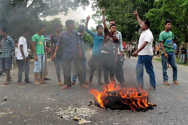 Assam, assam protest, protest at Bodoland, BTC, Kokrajhar, Chirang district, BTAD, BPF Assam, assam protest, protest at Bodoland, BTC, Kokrajhar, Chirang district, BTAD, BPF