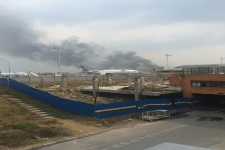 Plane crashed in Nepal. (Twitter)