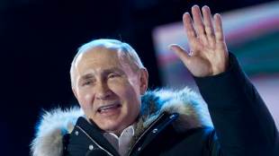 Vladimir Putin, russia president, eight presidential candidates, Kaliningrad, Russia 