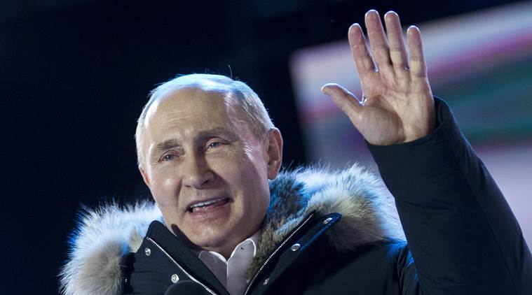 Vladimir Putin, russia president, eight presidential candidates, Kaliningrad, Russia 