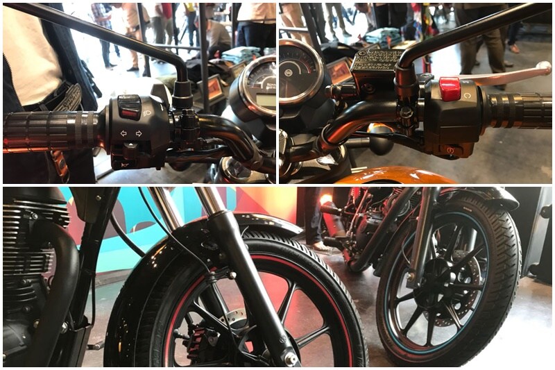 The other new feature is the alloy wheels. The last we saw alloy wheels on a Royal Enfield was back in 1980s. Royal Enfield Thunderbird 500X and 350X will come with blacked out alloys, engine, exhaust and other components that further enhances the bright coloured fuel tanks.