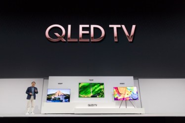 Samsung Electronics unveiled its flagship QLED (Quantum dot Light Emitting Diode) TVs -- including the 85-inch, 8K Artificial Intelligence (AI)-powered TV - at an event in New York on Wednesday.