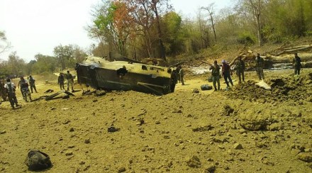 Sukma Naxal Attack: Naxal blow up CRPF van in Sukma killing nine CRPF jawans