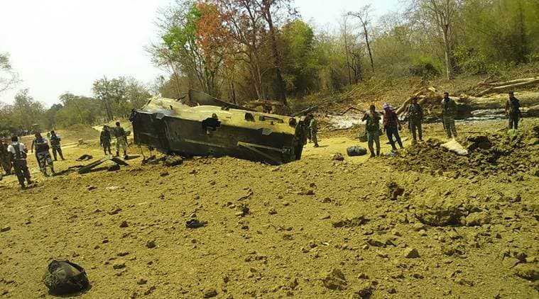 Sukma Naxal Attack: Naxal blow up CRPF van in Sukma killing nine CRPF jawans