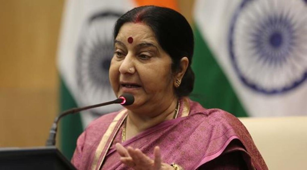 Sushma Swaraj welcomes Naresh Agarwal to BJP but with this strong message Sushma Swaraj welcomes Naresh Agarwal to BJP but with this strong message