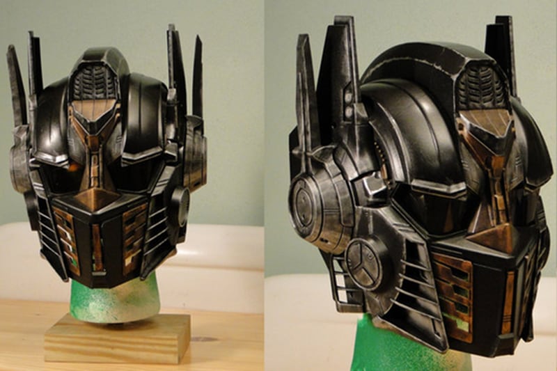 The Transformers movie franchise is a huge hit with movie buffs and automobile enthusiasts alike. Cars and trucks that transform into big bad alien robots, what's not to like? Well, except the story line. Happen to be a big fan? Then this Optimus Prime helmet is for you. Maybe just use it for showing off and get a proper helmet for proper rides. (Image: Badasshelmetstore)